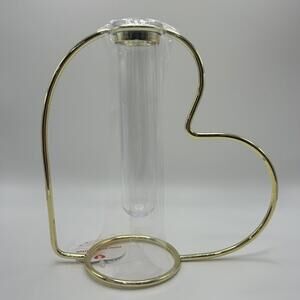 Plant Propagation Slanted Heart Shaped  (Gold)